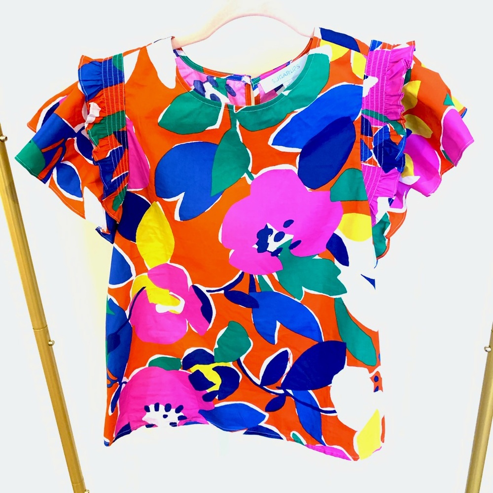 PRINTED FLORAL TOP